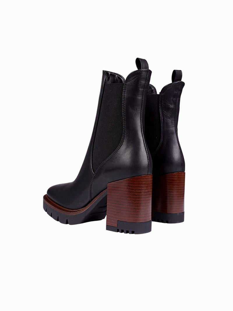 LORENZO MARI Tronchetto lorenzo mari donna alice 01 nero AI ALICE 01 VITELLO NERO 