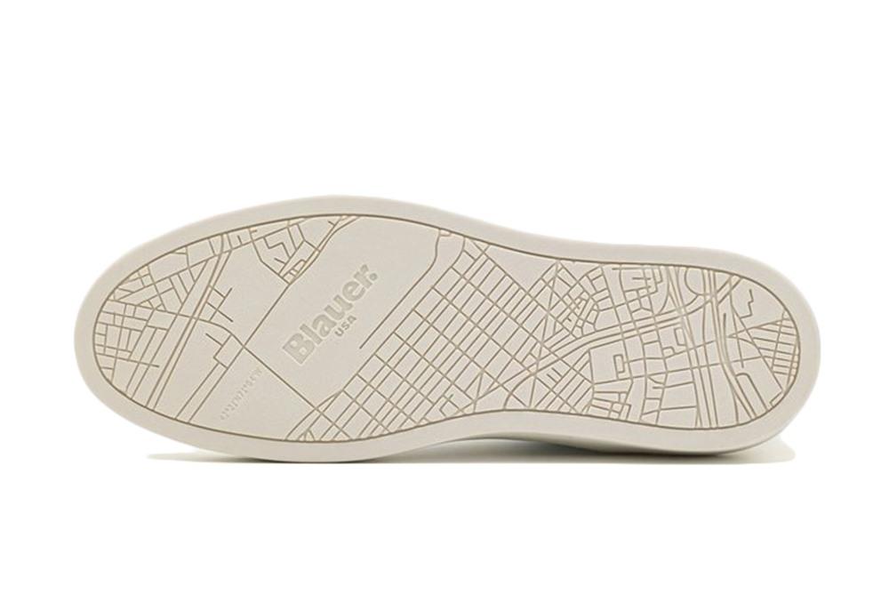 BLAUER Sneakers Blauer uomo S4STATEN07 bianche S4STATEN07/LES WHITE/GREEN 