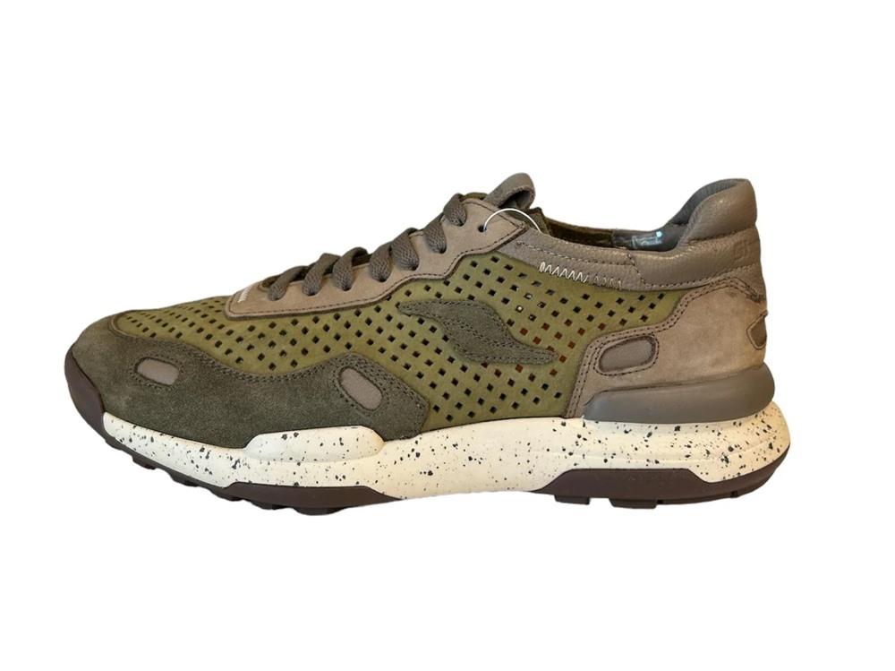 SHOOTERS Sneakers Shooters uomo S6388 verdi S6388-02 GREEN MULTI 