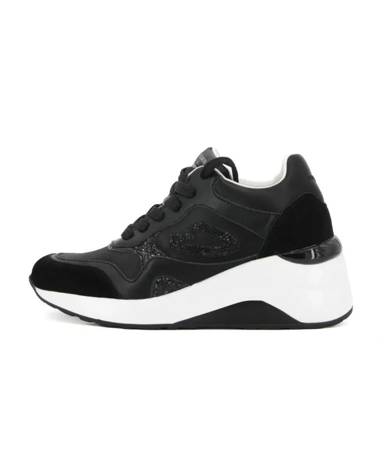 GUARDIANI Sneakers Guardiani donna agw434000 suede glitter AI AGW434000 SUEDE BLACK 
