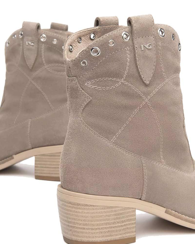 NEROGIARDINI Tronchetti NeroGiardini donna E512705D creta<BR/> E512705D 451 VELOUR CRETA 