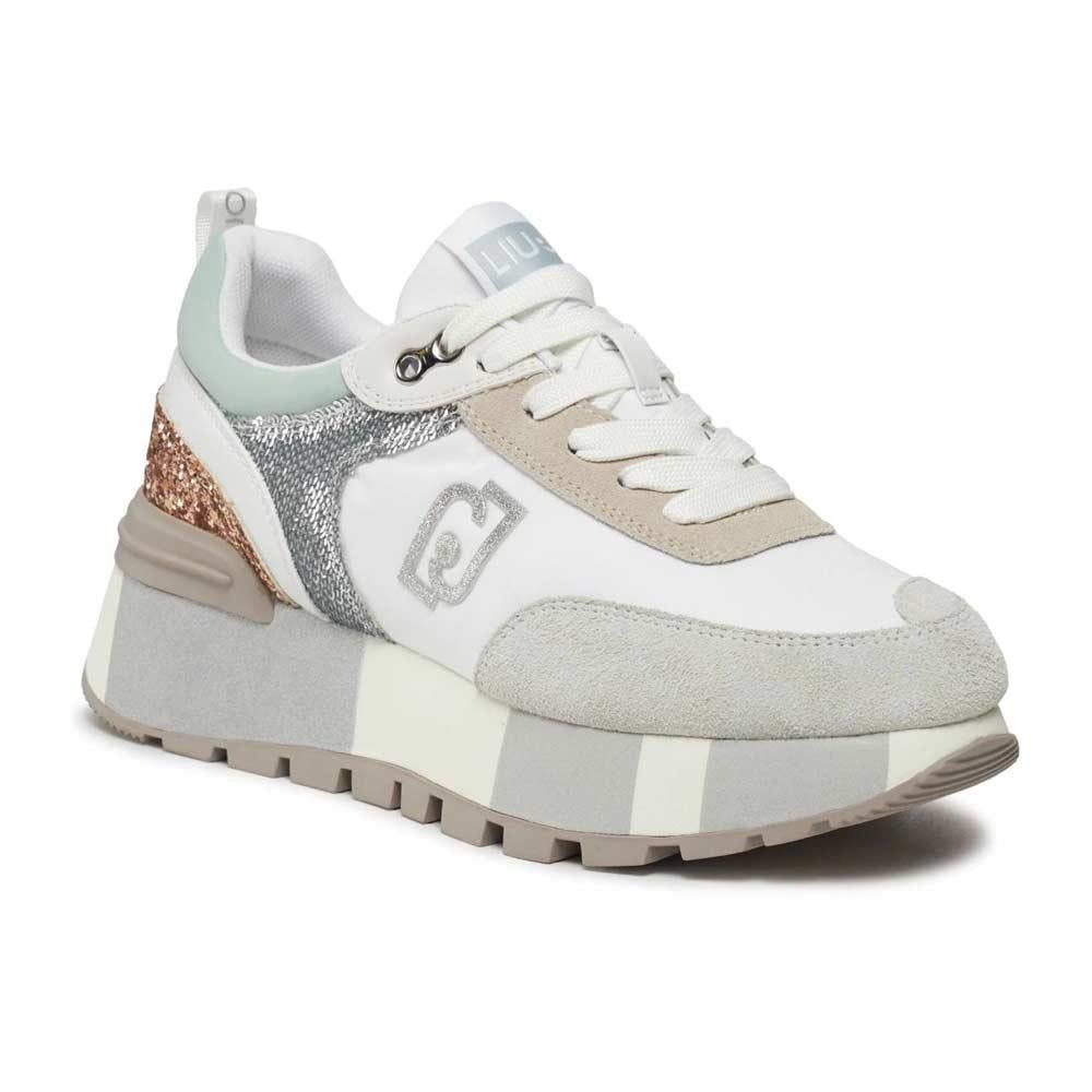 LIU JO Sneakers Liu Jo donna Amazing 24 bianco argento<BR/> AMAZING 24 S3169 PURITY/MULTICOLOR 