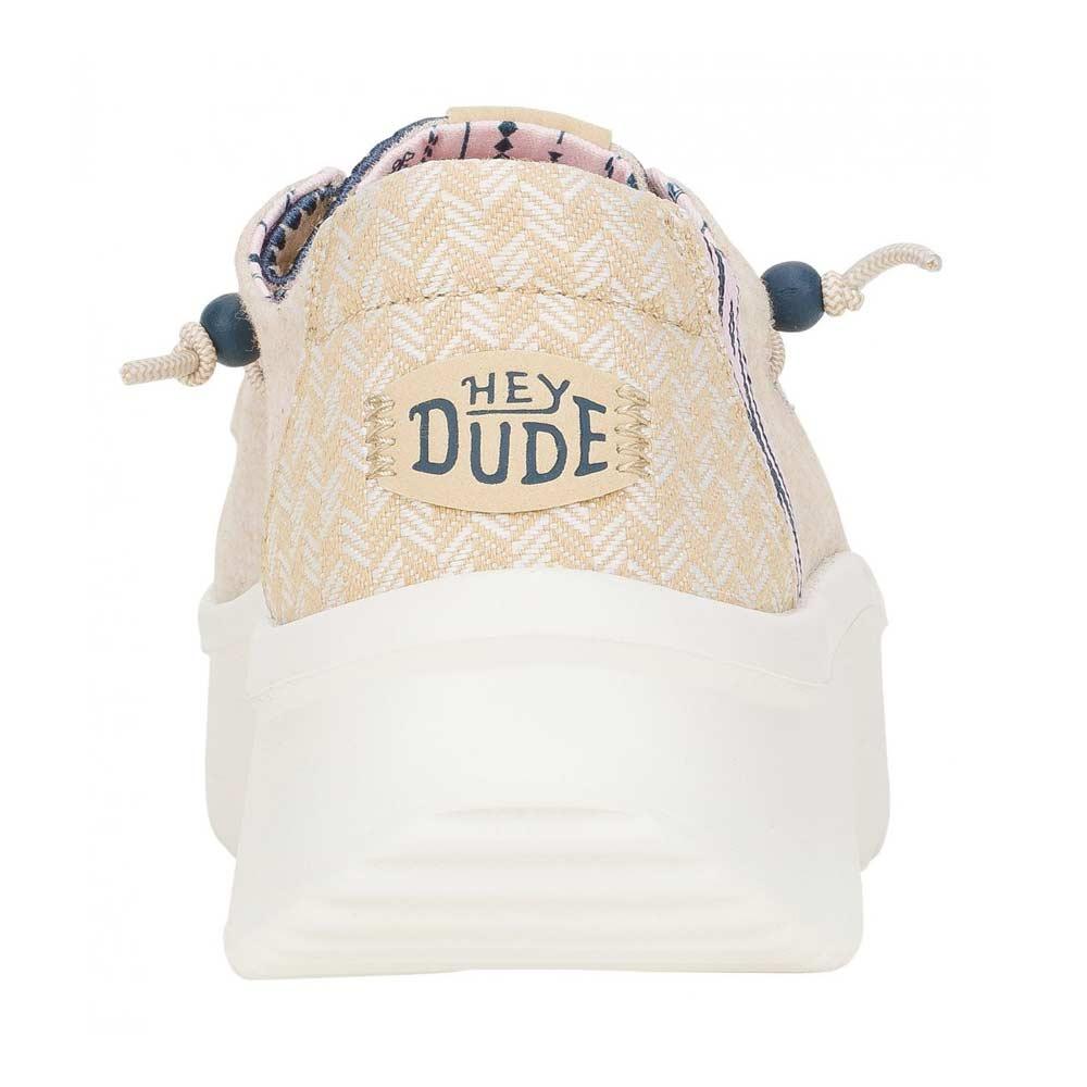 HEY DUDE Sneakers donna Hey Dude Wendy peak chambray woven tan<BR/> WENDY PEAK CHAMBRAY WOVEN 41946 TAN 