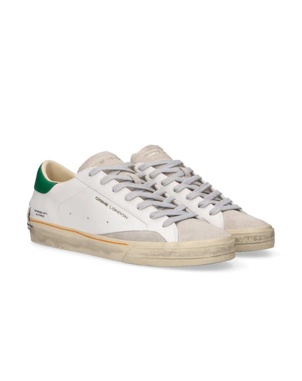 CRIME LONDON Sneakers Crime London uomo Distressed 2.0 bianco 19052PP8 10 DISTRESSED LO 