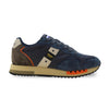 Blauer men's sneakers f5 queens01 wax navy gray a25