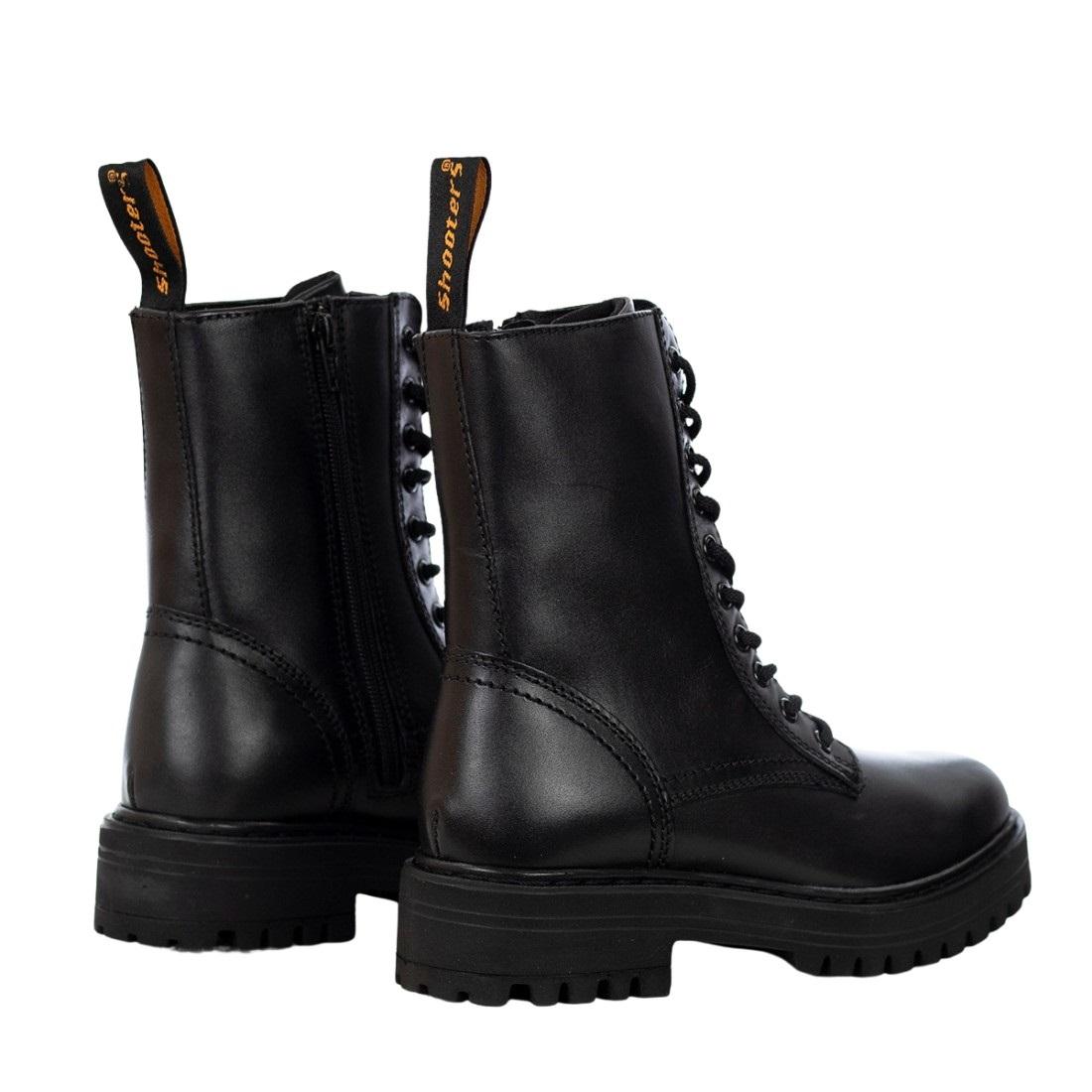 SHOOTERS Anfibi Shooters donna s14108 01 black pelle A24 S14108-01 BLACK 