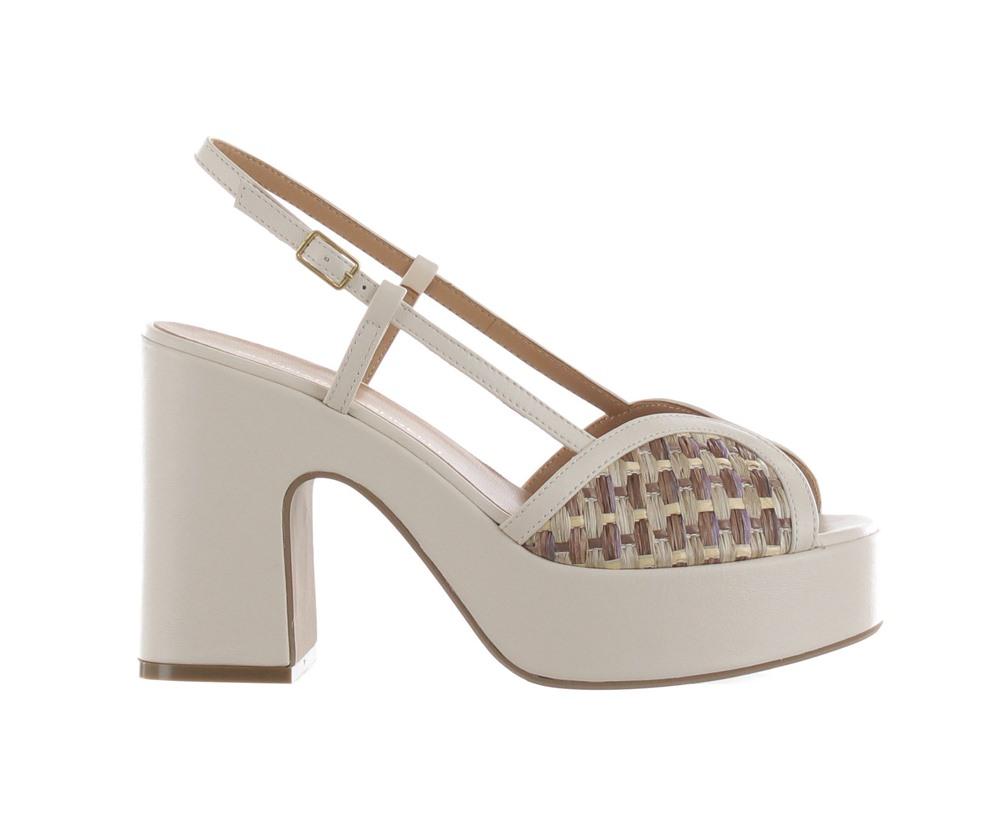 GIANMARCO SORELLI Sandali Gianmarco Sorelli donna Gioia 2236 latte 2236/GIOIA RAFIA MULTICASTORO 