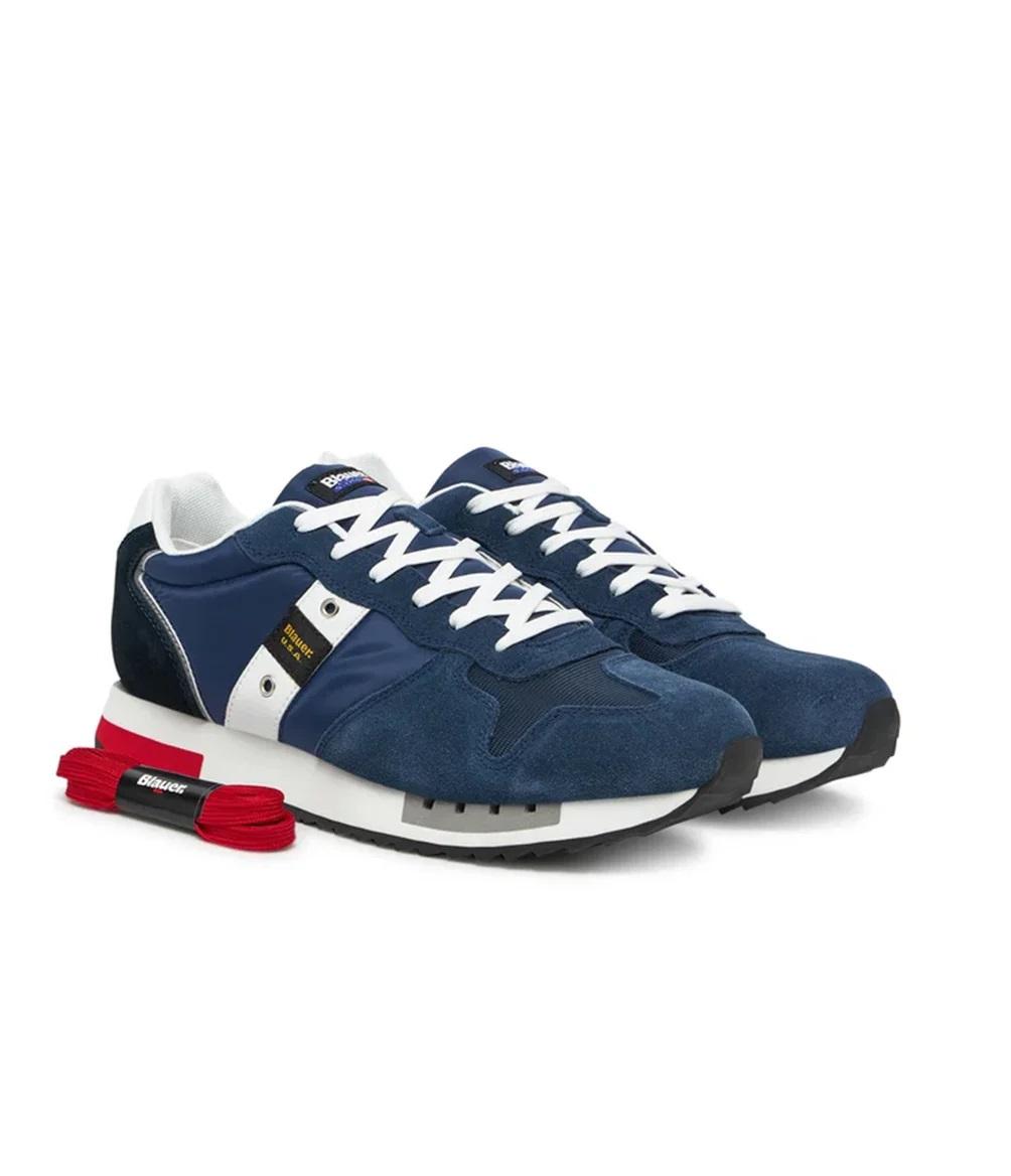 BLAUER Sneakers blauer uomo s5queens01 mes navy pe25<BR/><BR/> S5QUEENS01/MES SUEDE/MESH NAVY/ROYAL 