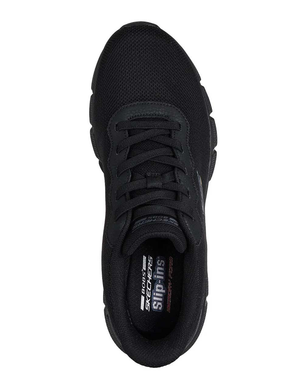 SKECHERS Sneakers Skechers uomo 118113 Bobs nere 118113 BBK GLACIAL EDGE - BOBS FLEX 