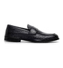 Marechiaro men's moccasins 7768 black woven calfskin pe25