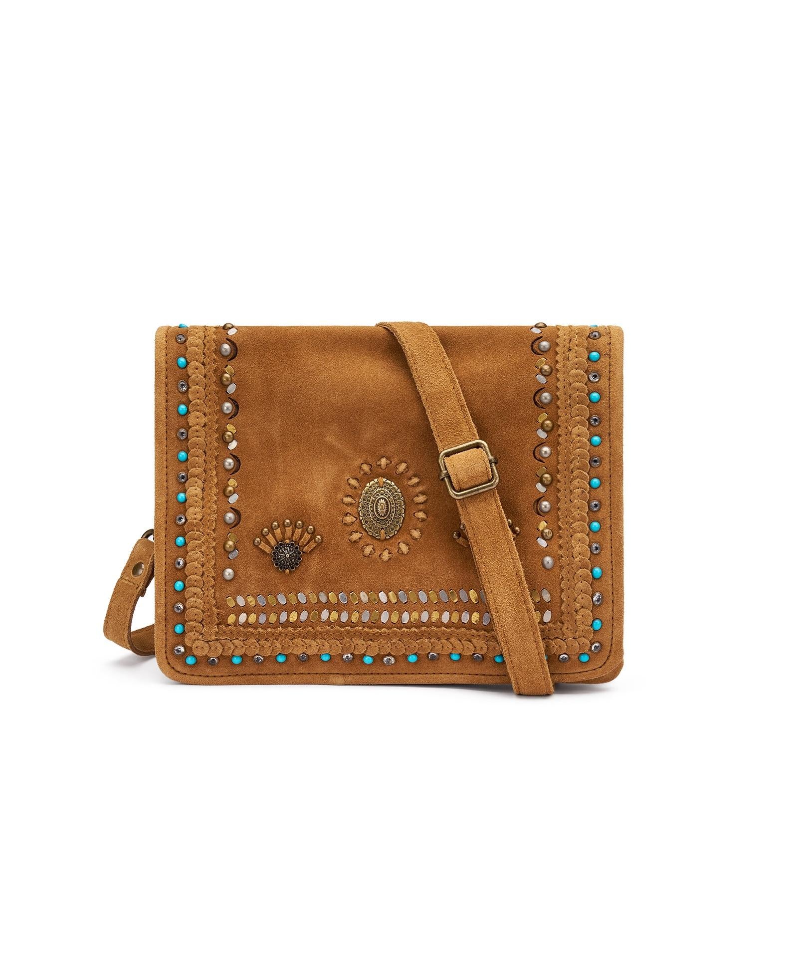 FRAU Borsa frau donna B3934 velour segale boho B934 VELOUR SEGALE 