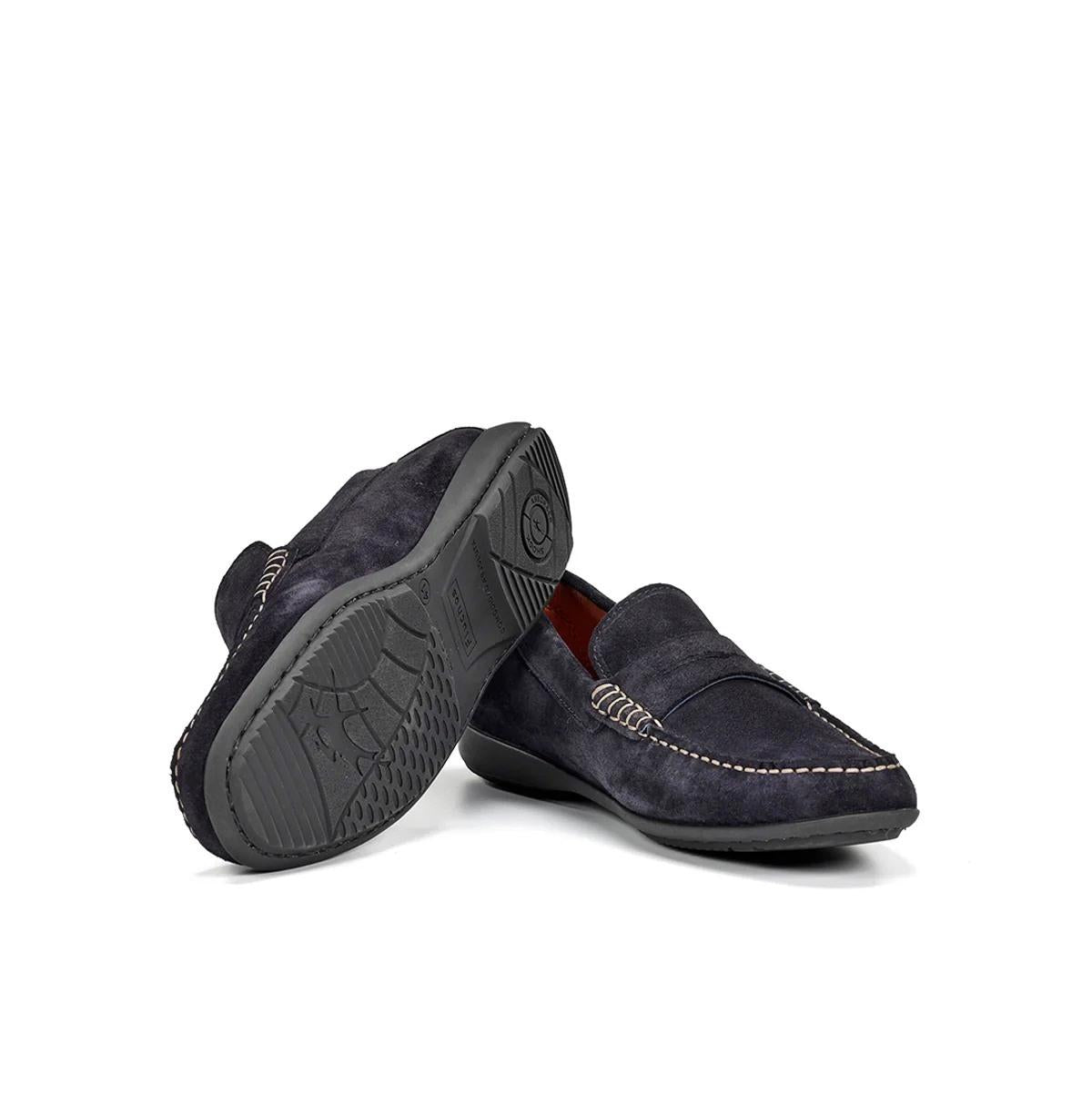 FLUCHOS mocassino fluchos samoa f2207 blu marino F2207 AFELPADO MARINO 