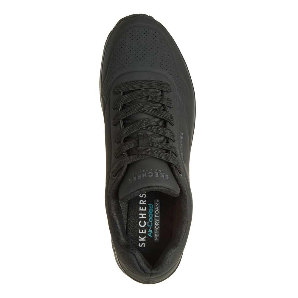 SKECHERS Sneakers Skechers uomo 52548 nere <BR/> 52458 BBK STAND ON AIR 