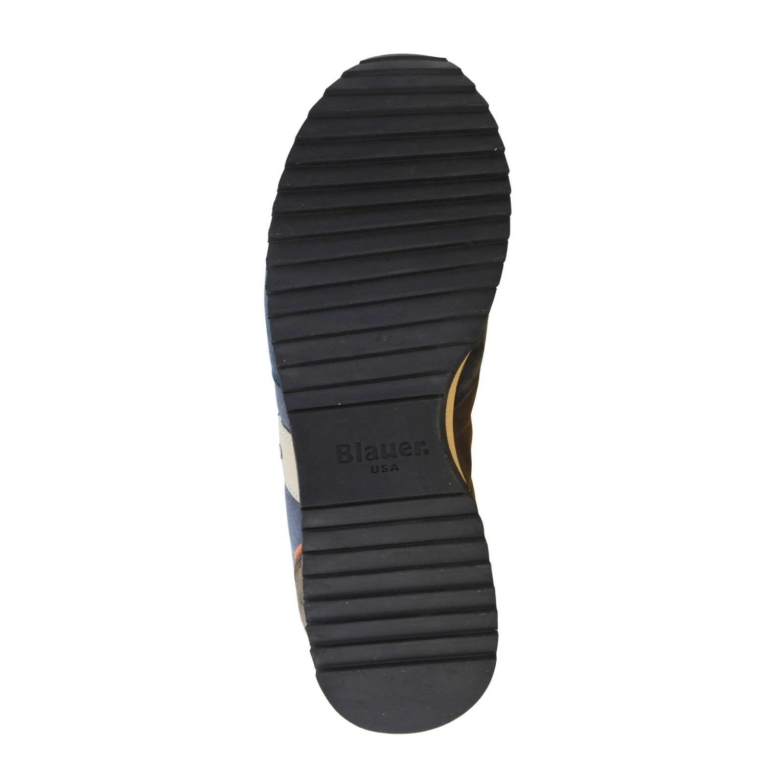 BLAUER Sneakers blauer uomo f5 queens01 wax navy grey a25 F5QUEENS01/WAX NVY/GRY NAVY GREY 