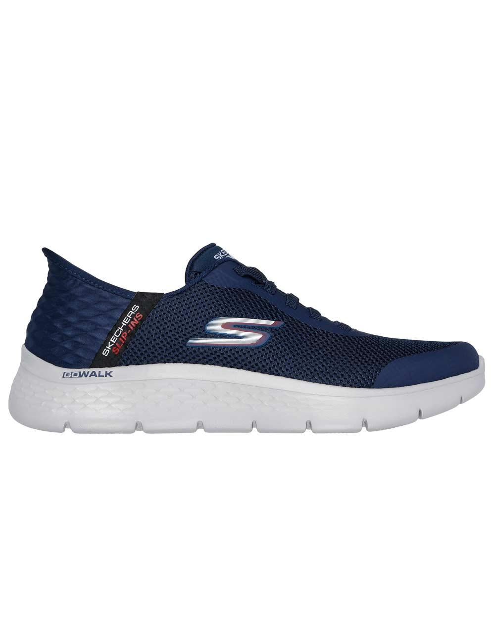 SKECHERS Sneakers Skechers uomo 216324 Go walk blu 216324 NVY HANDS UP - GO WALK FLEX 