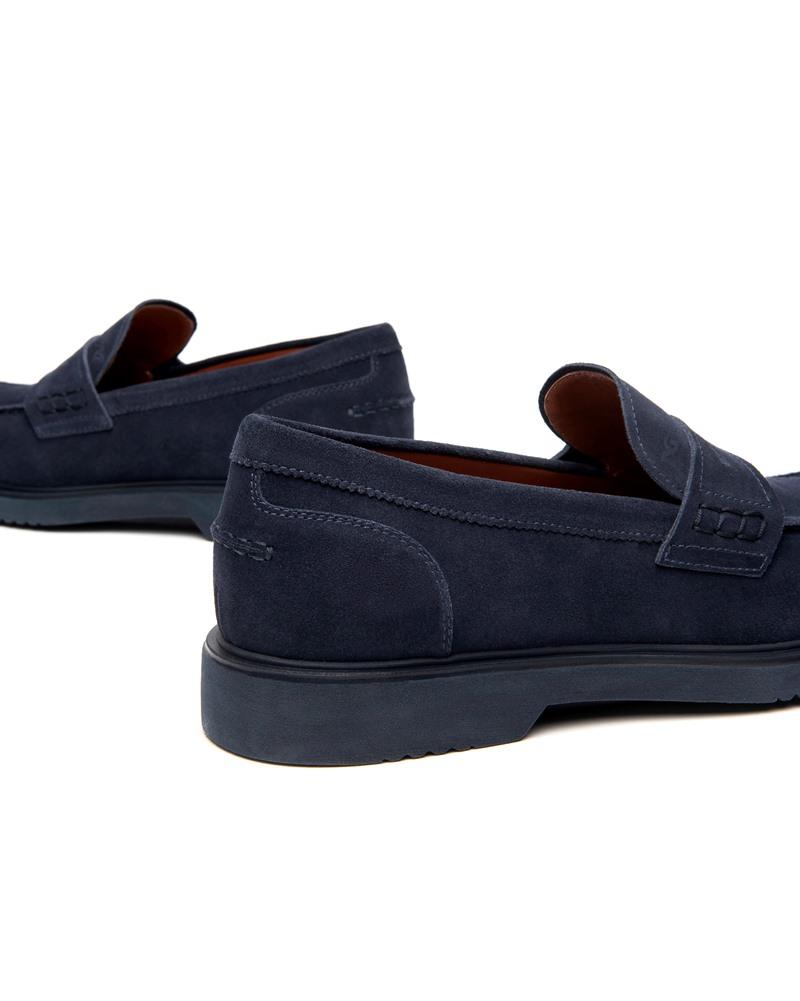 NEROGIARDINI Mocassino nerogiardini uomo e500610u scamosciato INDACO p25 E500610U 212 COLORADO INDACO 