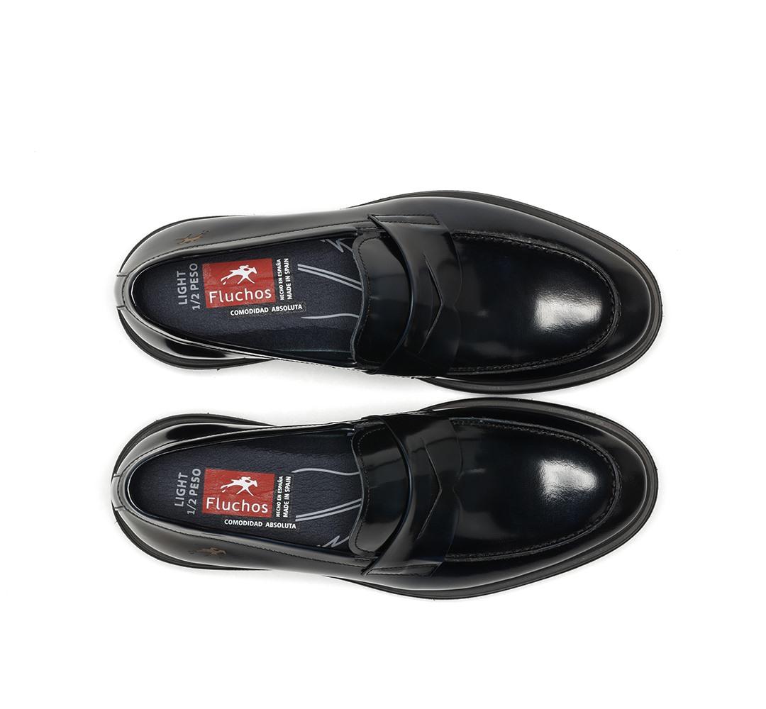 FLUCHOS mocassino fluchos belgas f0633 nero F0633 FLORENTICK NEGRO 