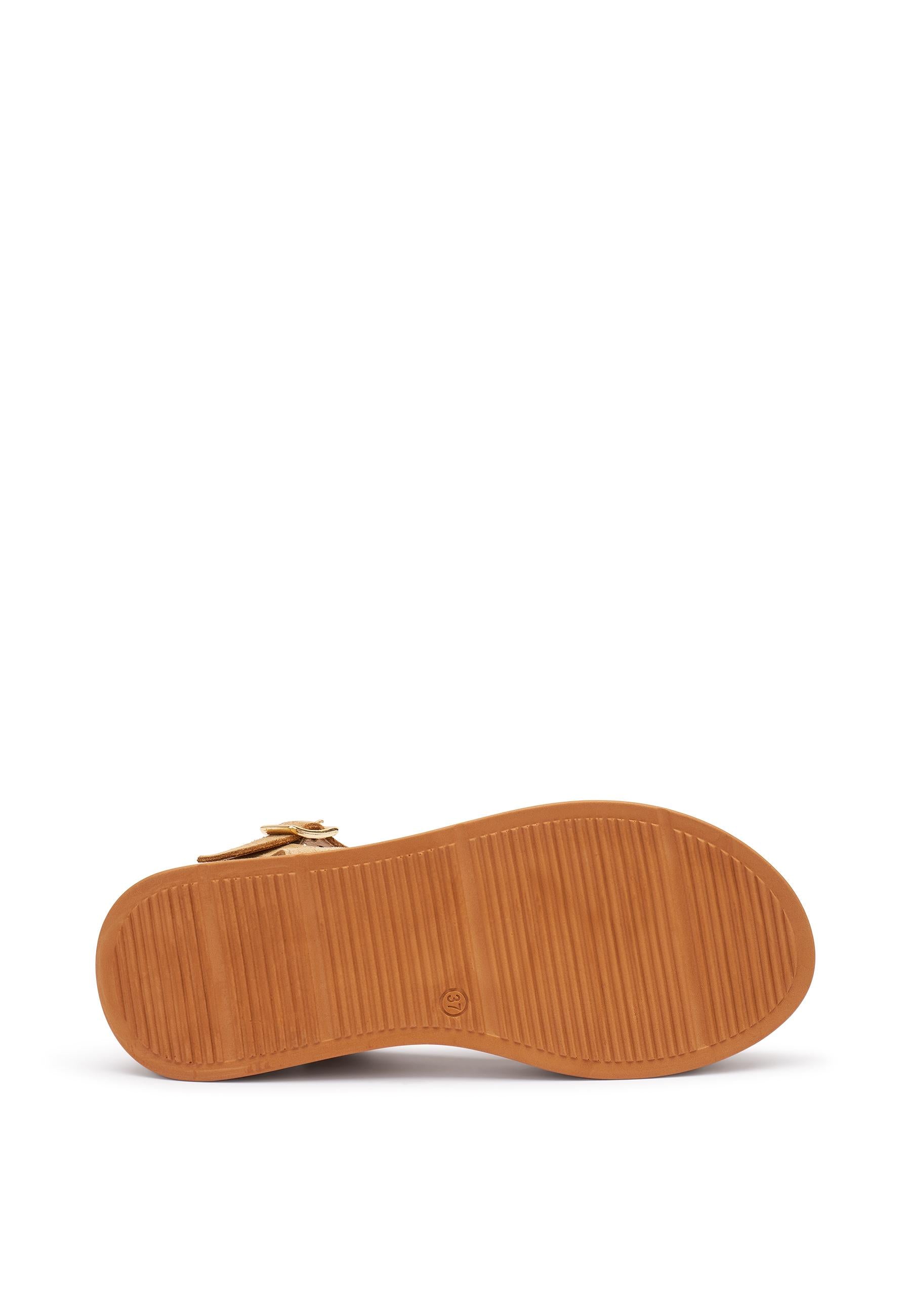 FRAU Sandalo frau donna 04b1 velour lion beige pelle 04B1 VELOUR LION 