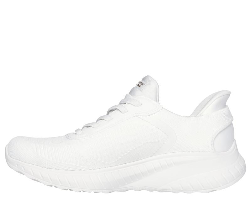 SKECHERS Sneakers Skechers donna 117497TPE bobs slip ins sport squad white pe25 117497 OFW BOBS SQUAD SLIP INS 