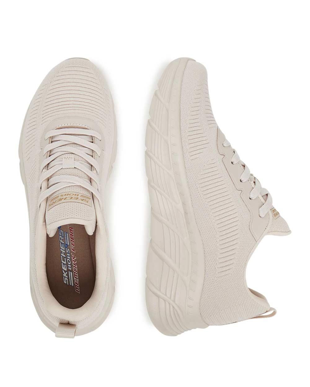 SKECHERS Sneakers Skechers donna 117385 Bobs off white 117385 OFWT FLYING HI - BOBS B FLEX 
