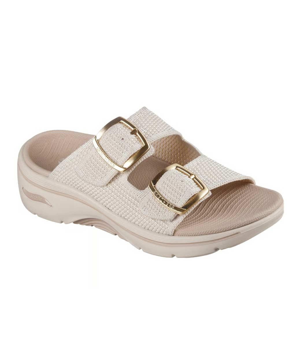 SKECHERS Sandali Skechers donna 140871 natural 140871 NAT GO WALK ARCH FIT 2.0 