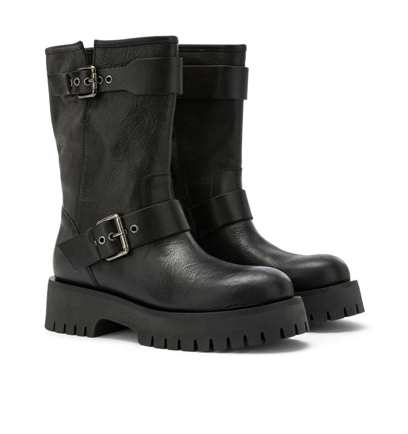 CARMENS Anfibi carmens donna buckle 54004 neri ai KERRY BUCKLE 54004 MINORCA NERO 