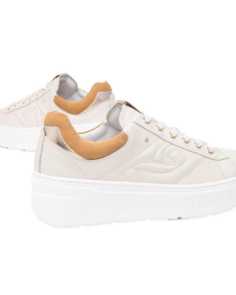 NEROGIARDINI Sneakers NeroGiardini donna E513090D avorio E513090D 713 VELVET OSSO 