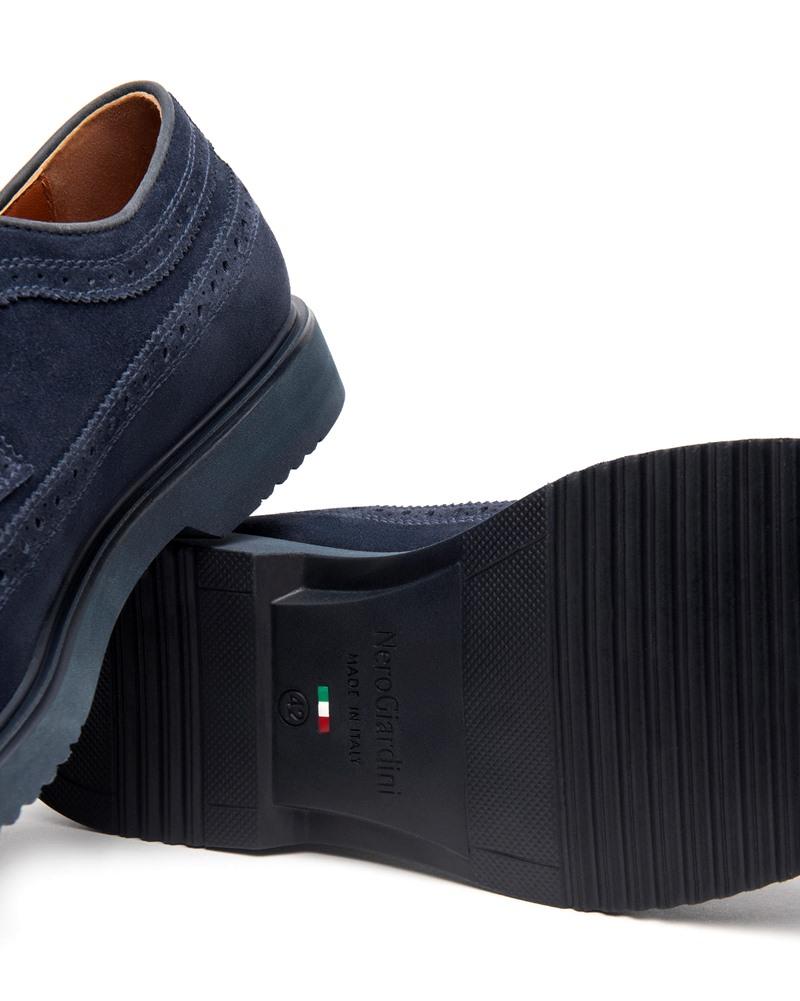 NEROGIARDINI Derby nerogiardini uomo e500611u arold indaco pe25 E500611U 212 COLORADO INDACO 