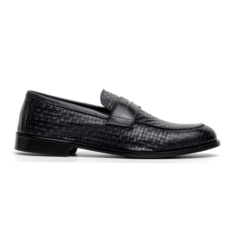 MARECHIARO Mocassini marechiaro uomo 7768 pelle vitello intreccio neri pe25 7768 VITELLO ST INTRECCIO NERO 