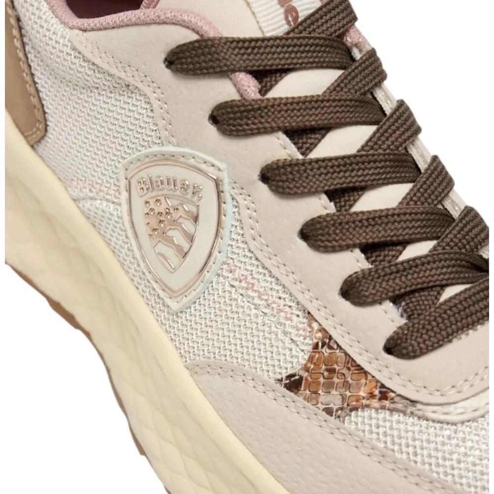 BLAUER Sneakers blauer donna f5lynn01 pyt cream a25 F5LYNN01/PYT CRE/BRW 