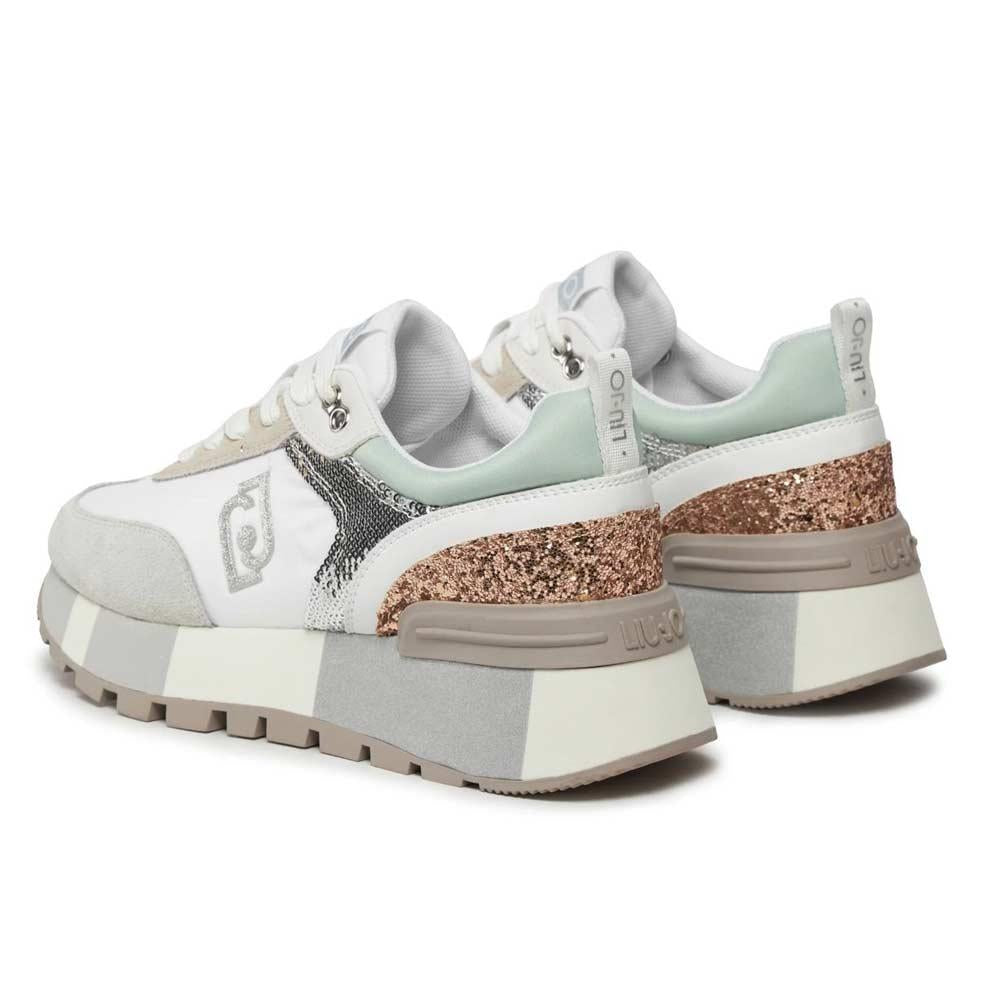 LIU JO Sneakers Liu Jo donna Amazing 24 bianco argento<BR/> AMAZING 24 S3169 PURITY/MULTICOLOR 