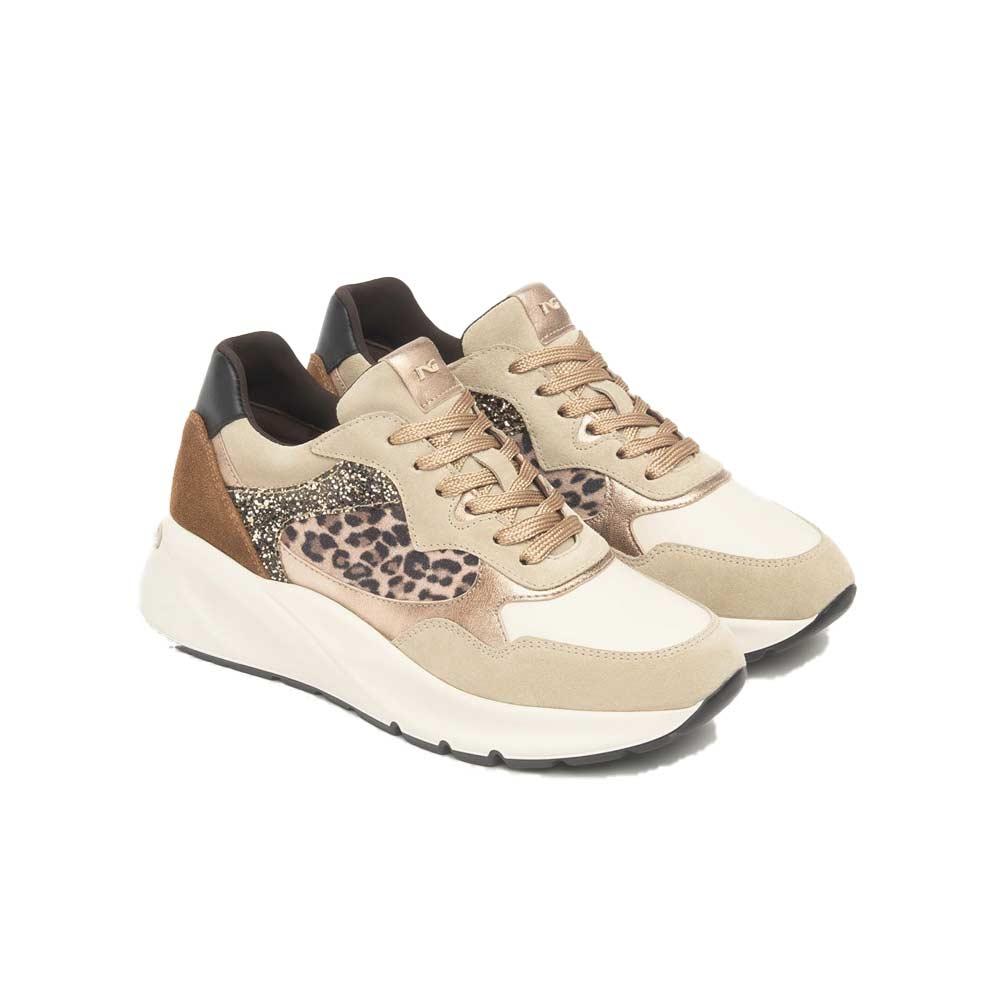 NEROGIARDINI Sneakers NeroGiardini donna I514060D beige I514060D 410 VELOUR SABBIA 