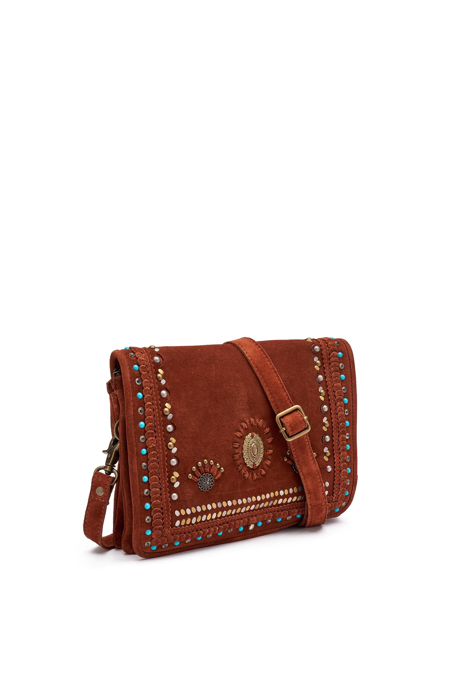 FRAU Borsa frau donna B3934 velour cannella boho B934 VELOUR CANNELLA 