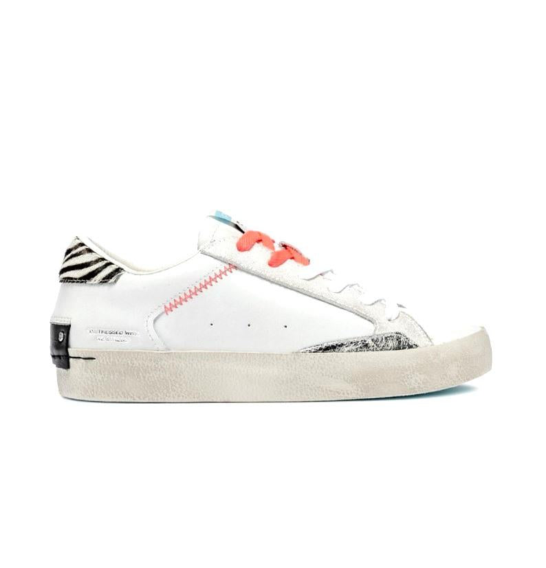 CRIME LONDON Sneakers crime london donna distressed tropical zebra w2000003 pe25 DISTRESSED W 20003PP7B WHITE 