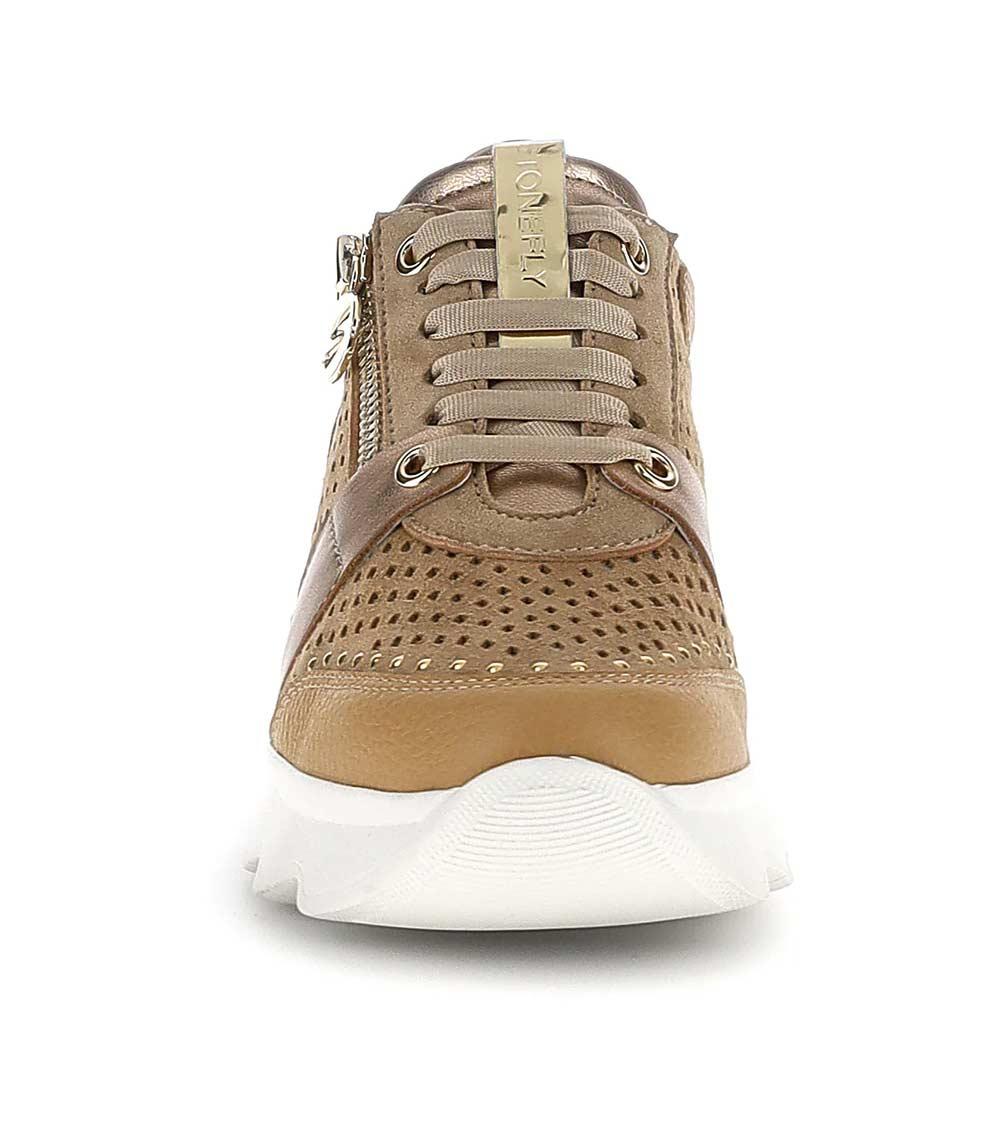 STONEFLY Sneakers Stonefly donna 223579 Spock beige marroni<BR/> 223579 EC1 SPOCK 47 