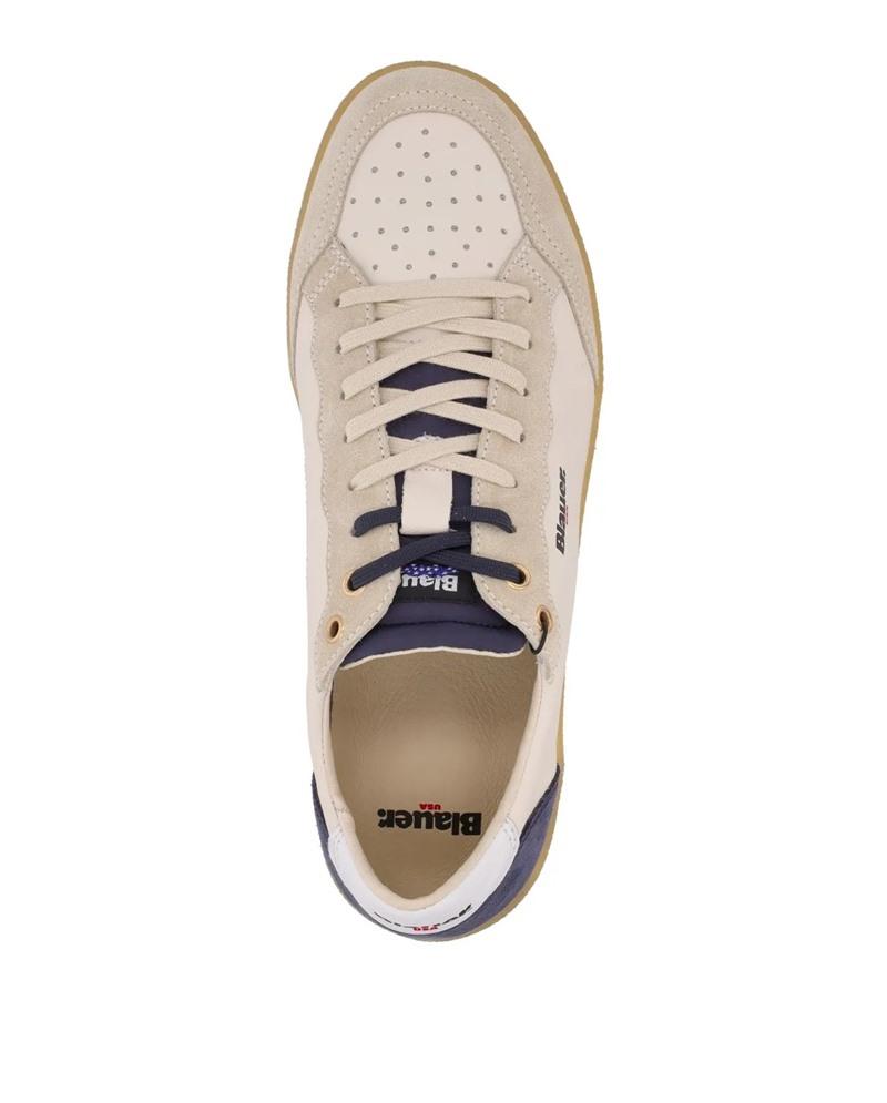 BLAUER Sneakers blauer uomo s5murray 01 VILLEATHER CREAM/AVIO S5MURRAY01/VIL LEATHER CREAM/AVIO 