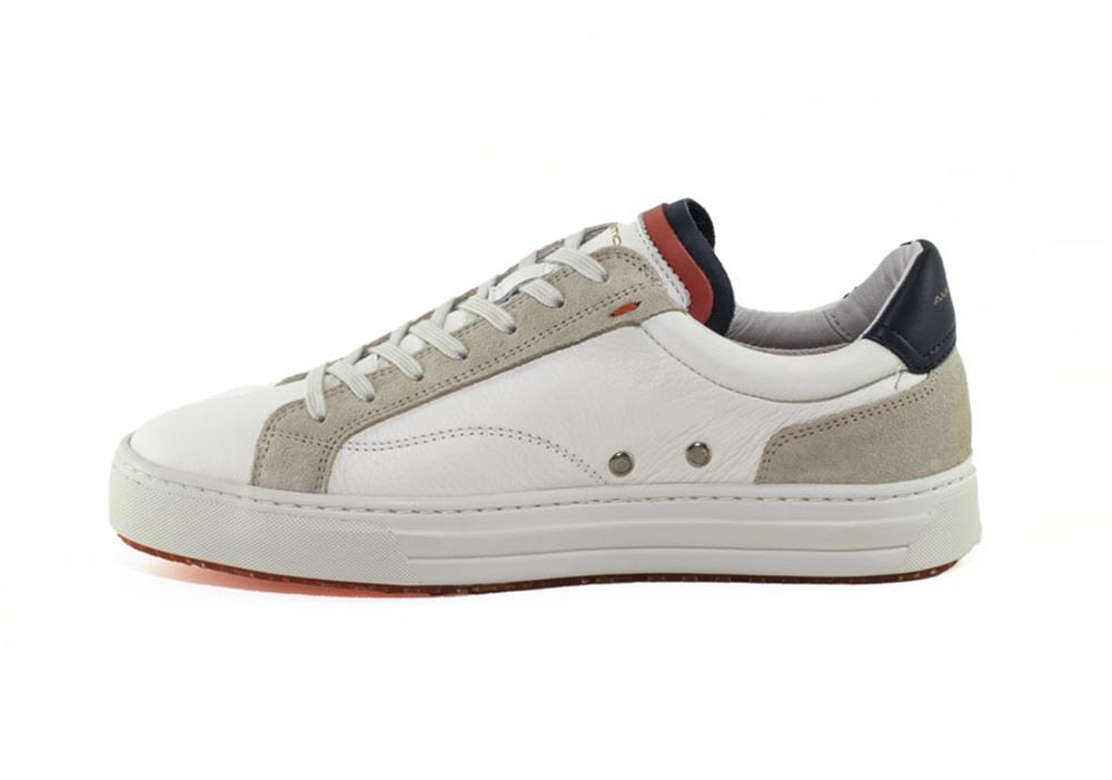 AMBITIOUS Sneakers Ambitious uomo 11218 bianche 11218 3499AM WHITE NAVY 