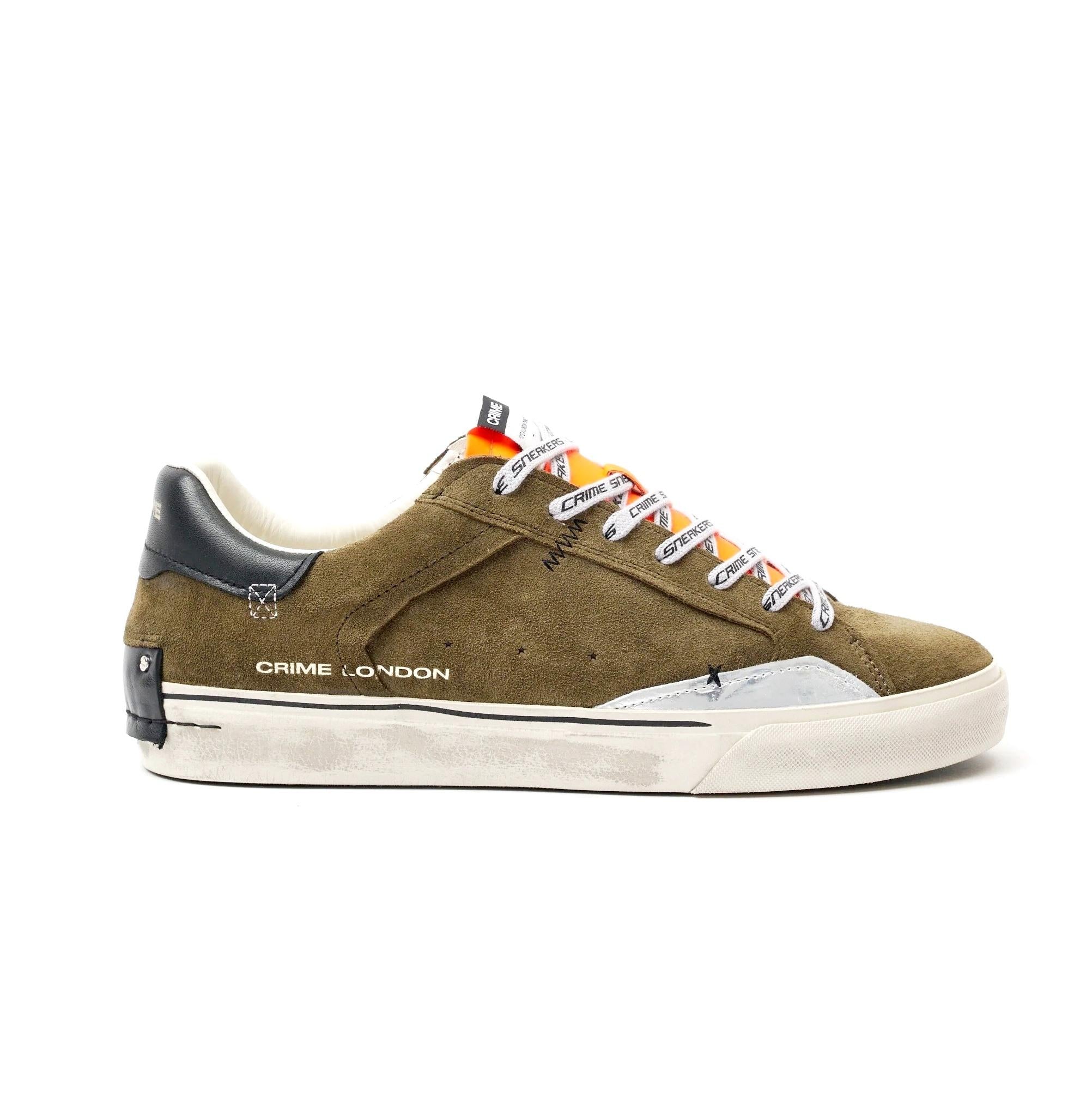 CRIME LONDON Sneakers crime london uomo DECONSTRUCTED LAVA ORANGE a25 DISTRESSED M 11030AA8B 