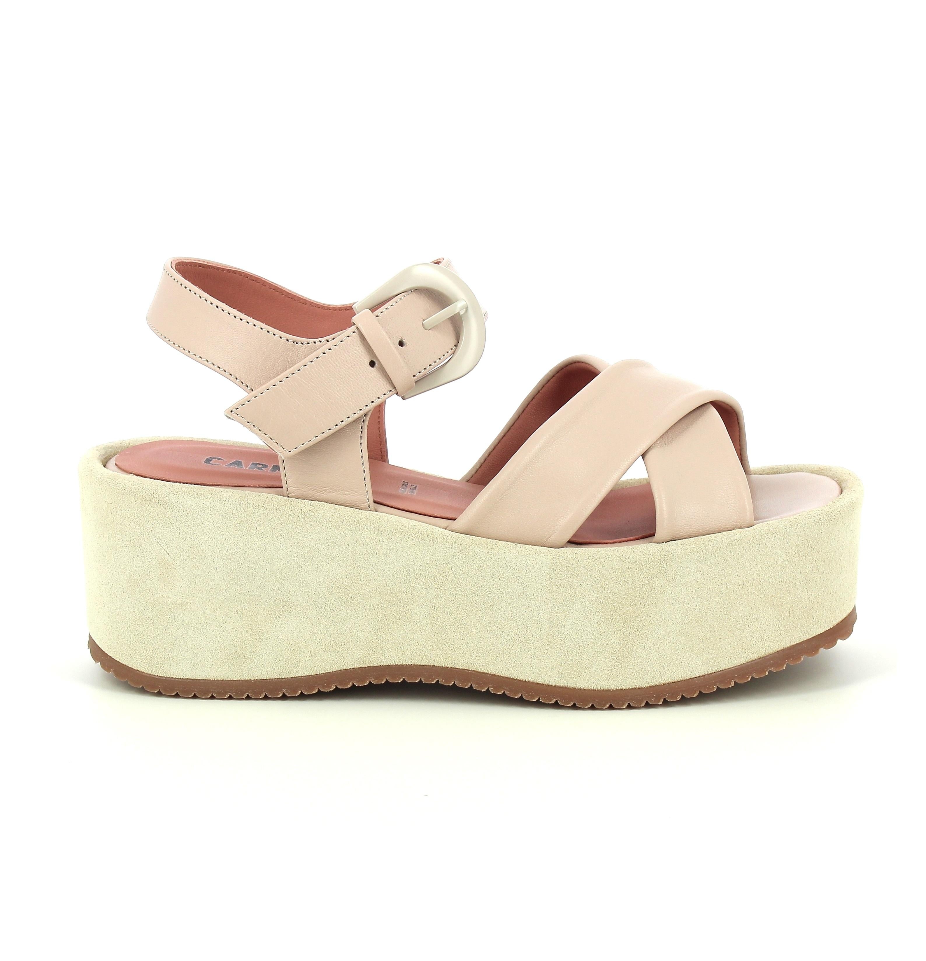 CARMENS Sandalo carmens 57191211 lauren buckle ivory 57191 211 LAUREN BUCKLE 