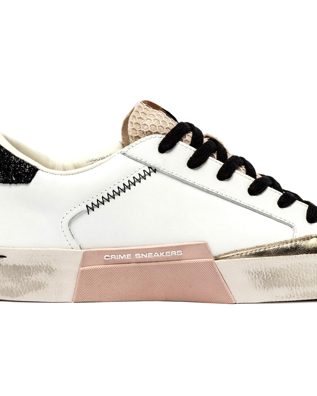 CRIME LONDON Sneakers crime london donna distressed ivory shadow a25 DISTRESSED 25001AA8B 