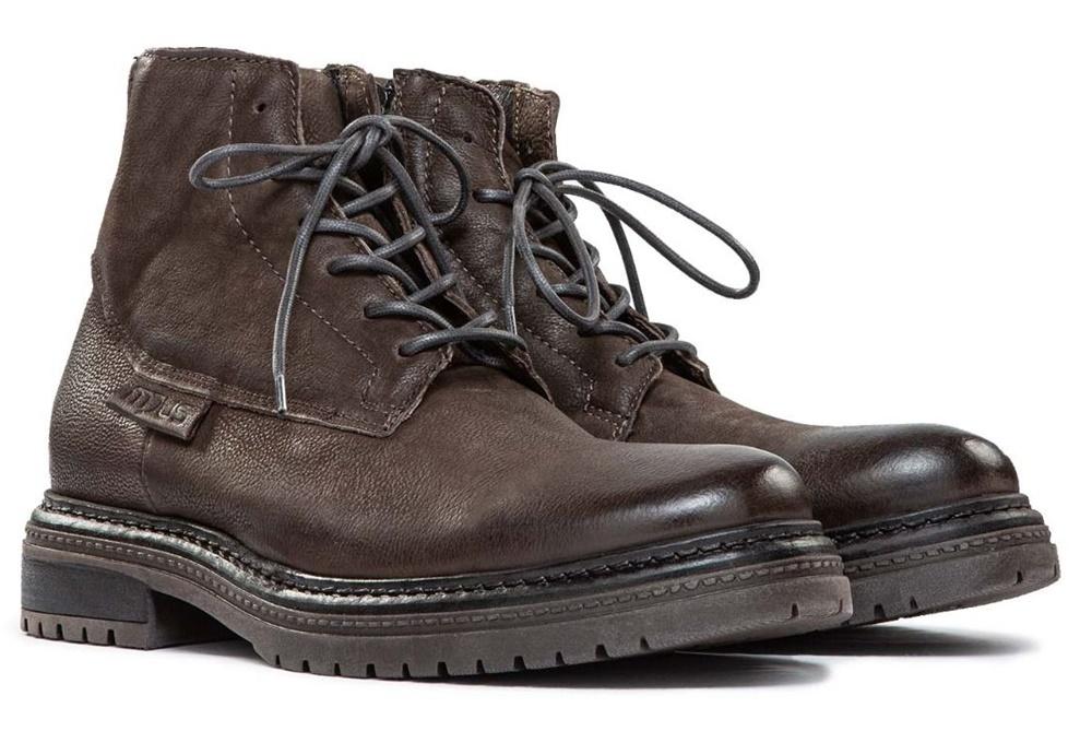 MJUS Anfibi Mjus uomo Oxford U83201 marroni<BR/> U83201 SHADOW 