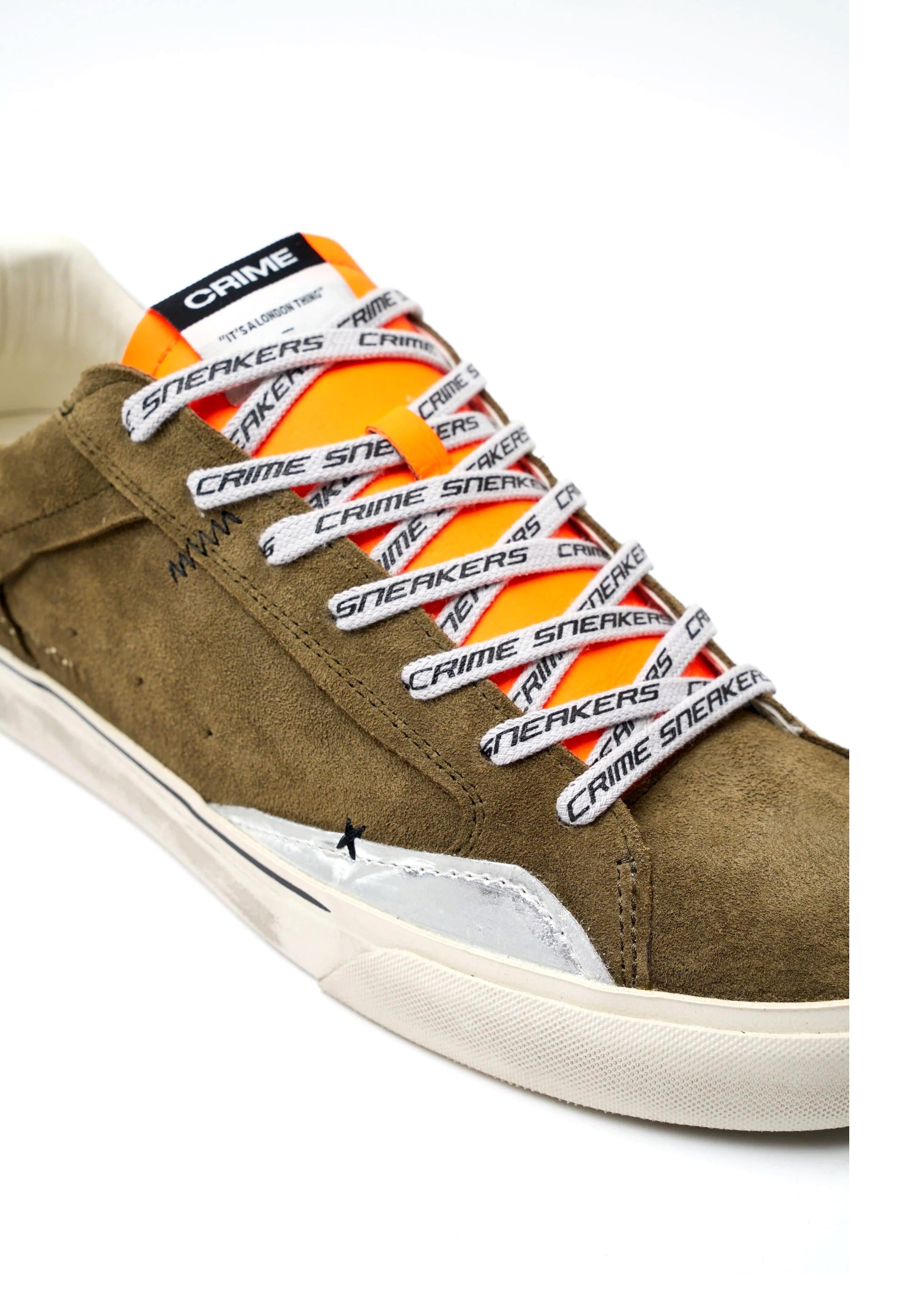 CRIME LONDON Sneakers crime london uomo DECONSTRUCTED LAVA ORANGE a25 DISTRESSED M 11030AA8B 