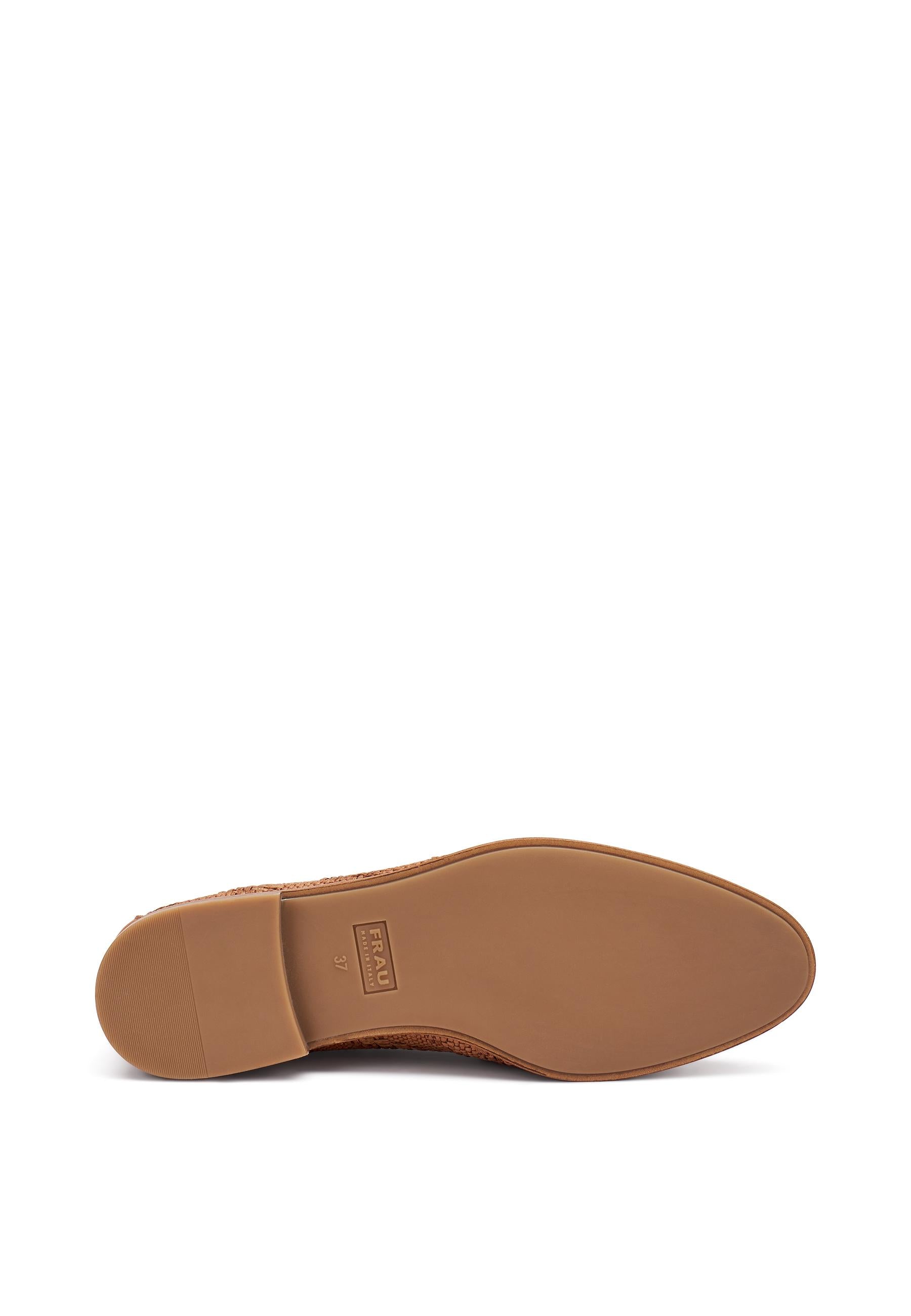 FRAU Mocassino frau donna 94F5 EAR CARAMELLO rafia 94F5 EAR CARAMELLO 