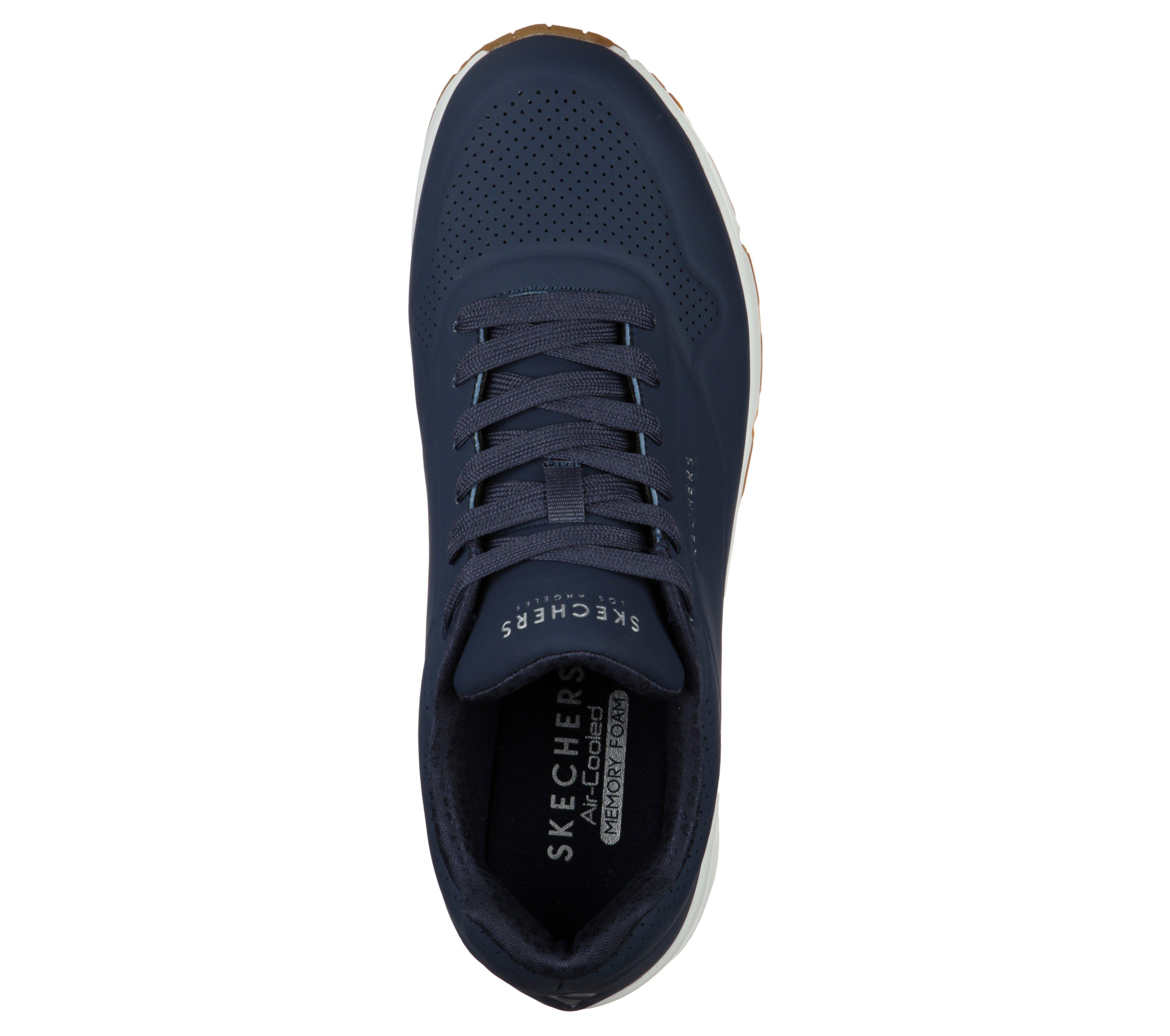 SKECHERS Sneakers Sketchers uomo uno stand on air  navy 52458 pe25 52458/NVY STAND ON AIR NAVY 
