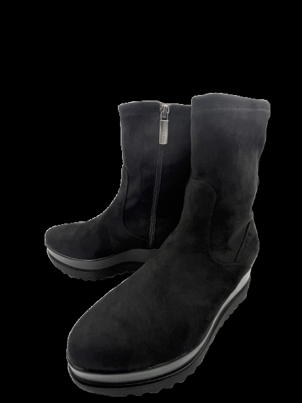 LORENZO MARI Stivaletto Lorenzo Mari clea08 black A25 CLEA 08 ALCANTARA STR NERO 