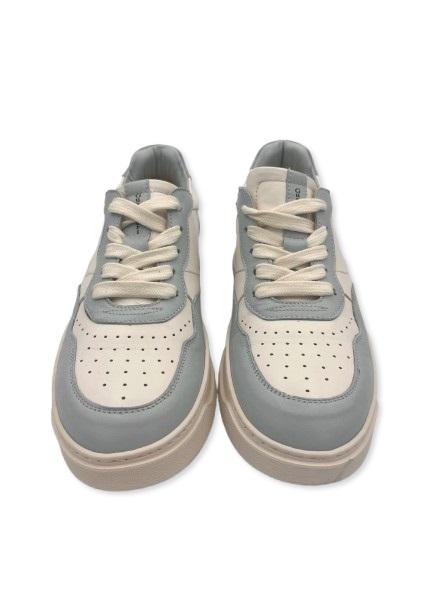 CRISTIANO GUALTIERI sneakers cristiano gualtieri  g10 suede bianca e cielo in pelle pe25 G10 SUEDE BIANCO CIELO 