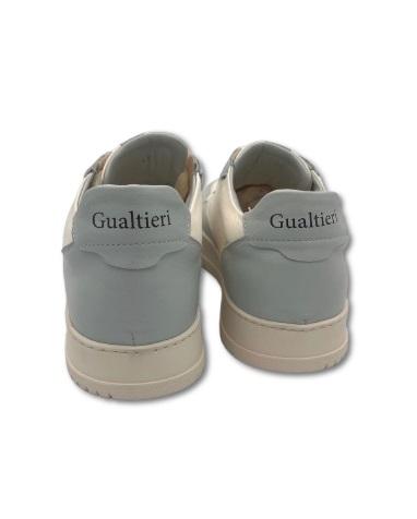 CRISTIANO GUALTIERI sneakers cristiano gualtieri  g10 suede bianca e cielo in pelle pe25 G10 SUEDE BIANCO CIELO 
