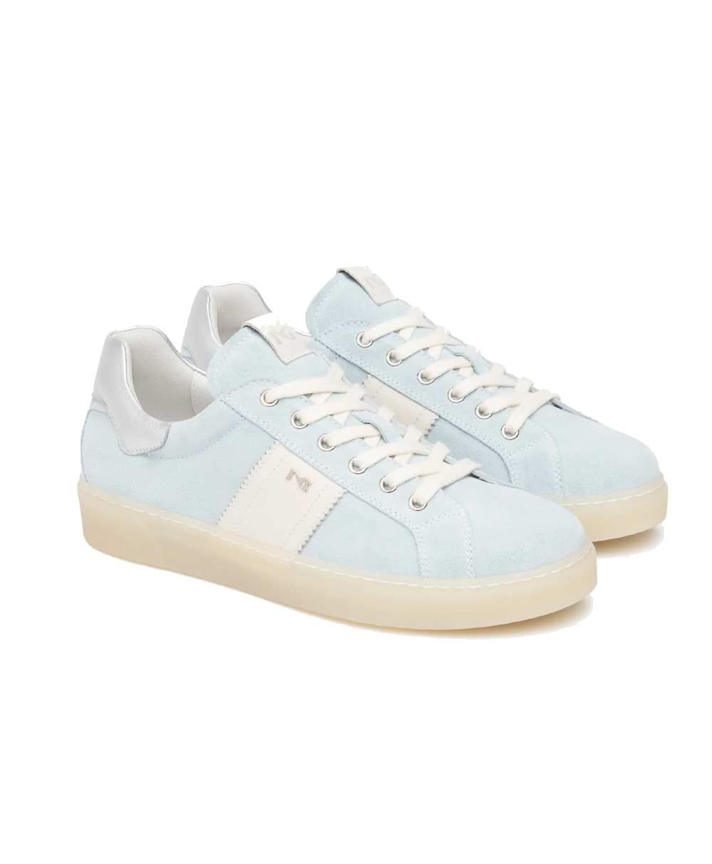NEROGIARDINI Sneakers NeroGiardini donna E613004D celeste E613004D 210 VELOUR CELESTE 