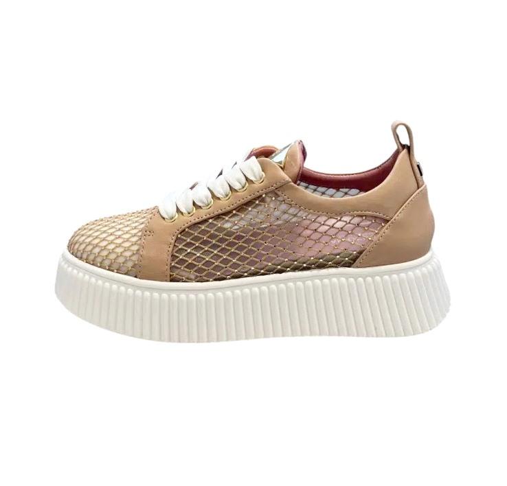 LORENZO MARI Sneakers lorenzo mari sally 24 rete nude strass pe25 SALLY 24 RETE STRASS NUDE 
