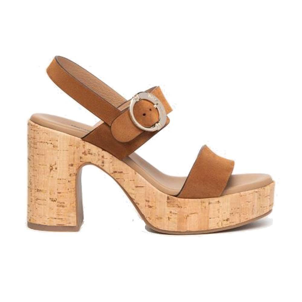 NEROGIARDINI Sandali NeroGiardini donna E410390D tabacco<BR/> E410390D 326 VELOUR TABACCO 